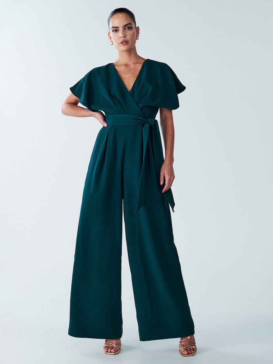 combinaison femme col v fluide