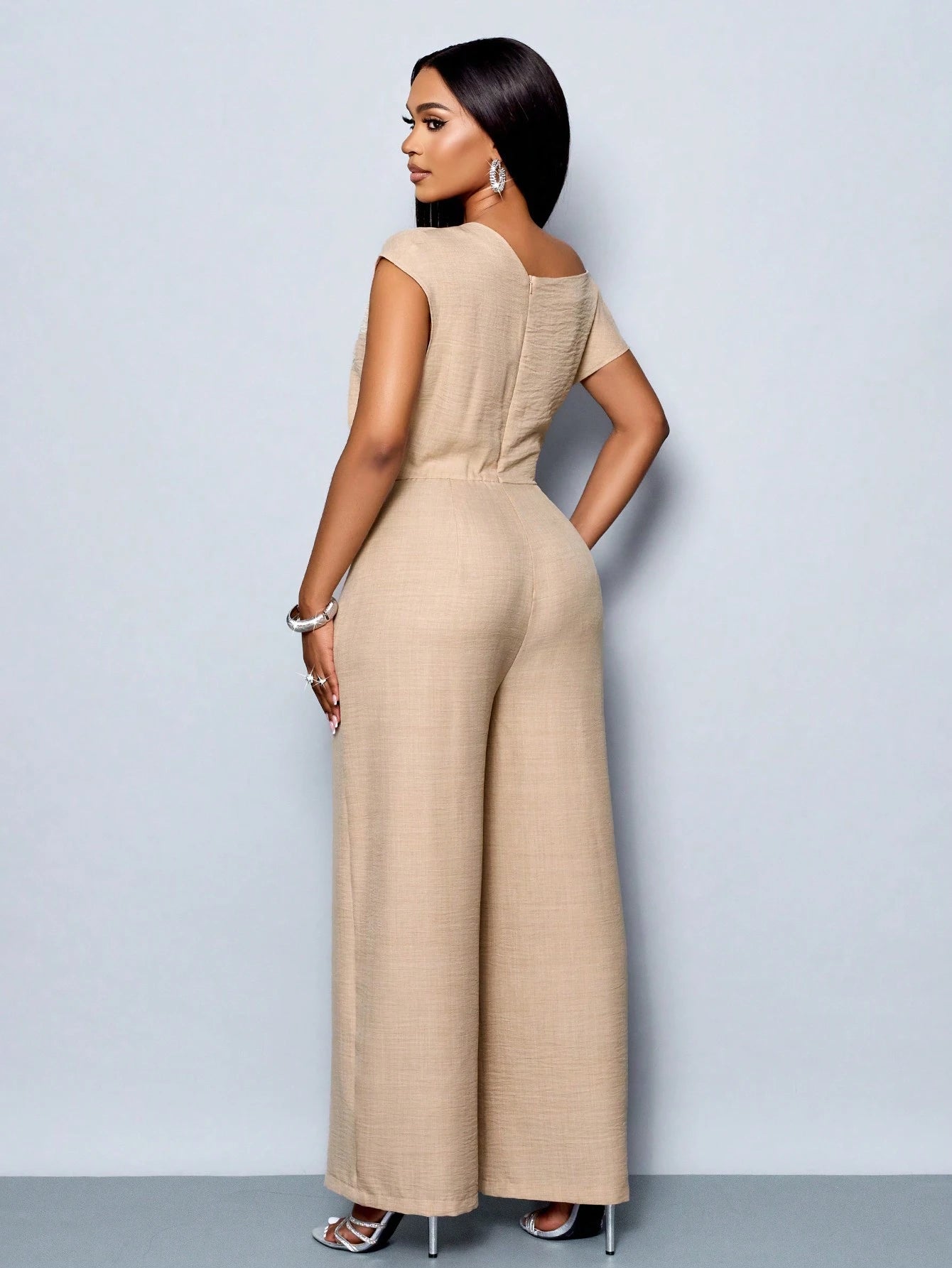combinaison pantalon femme habillée Épaules Dénudées
