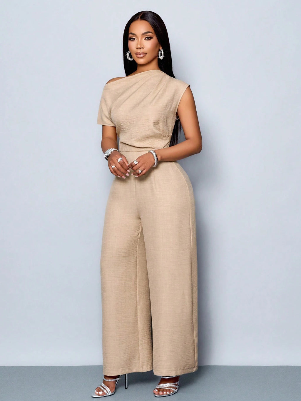 combinaison pantalon femme habillée Épaules Dénudées