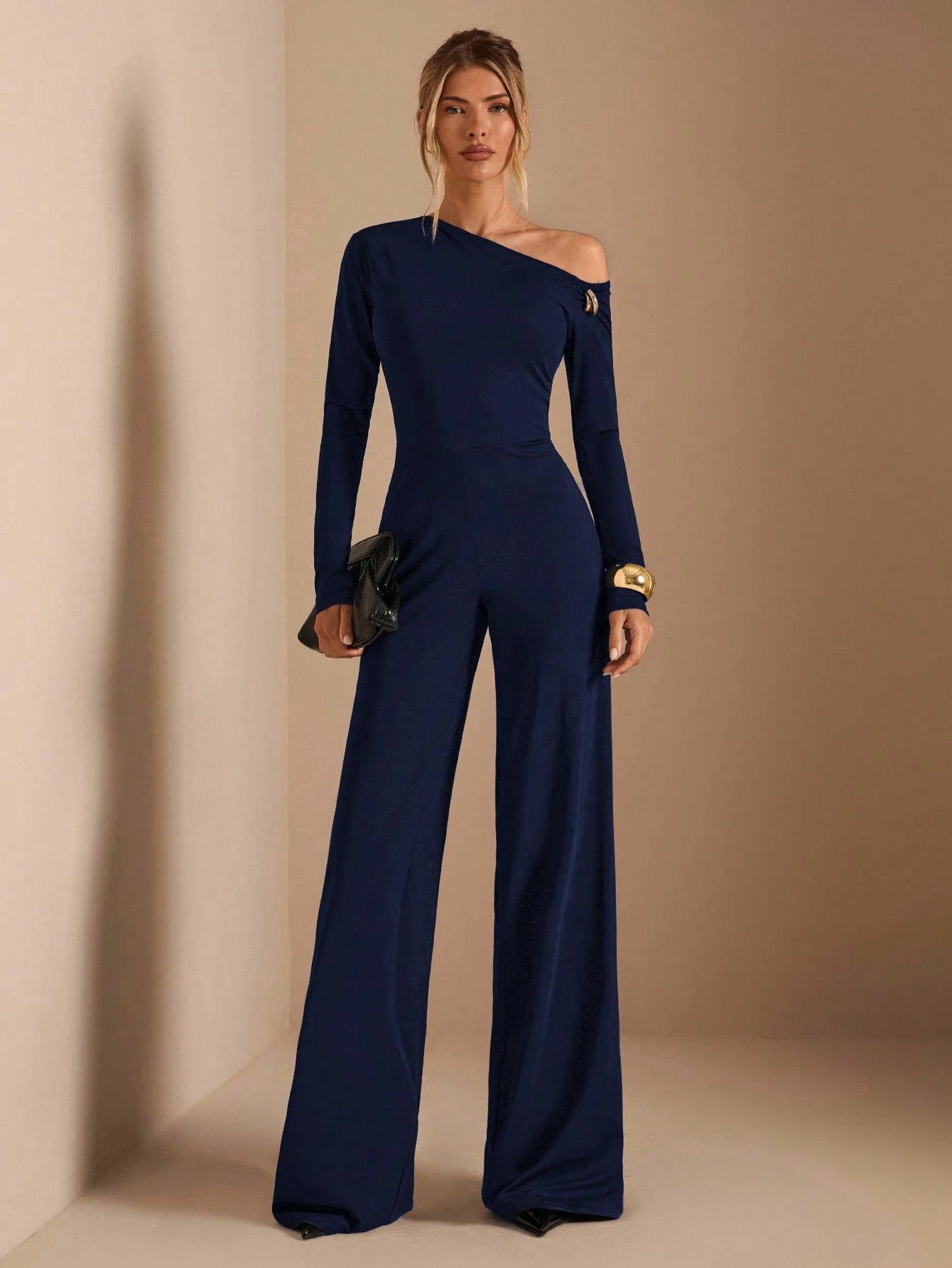 combinaison femme manche longues bleu