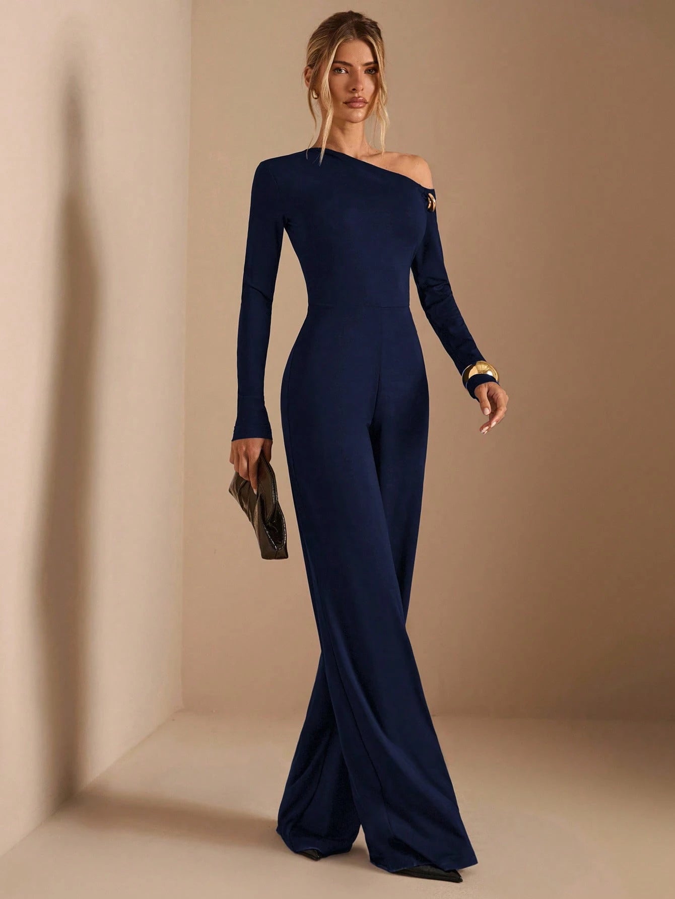 combinaison femme manche longues bleu