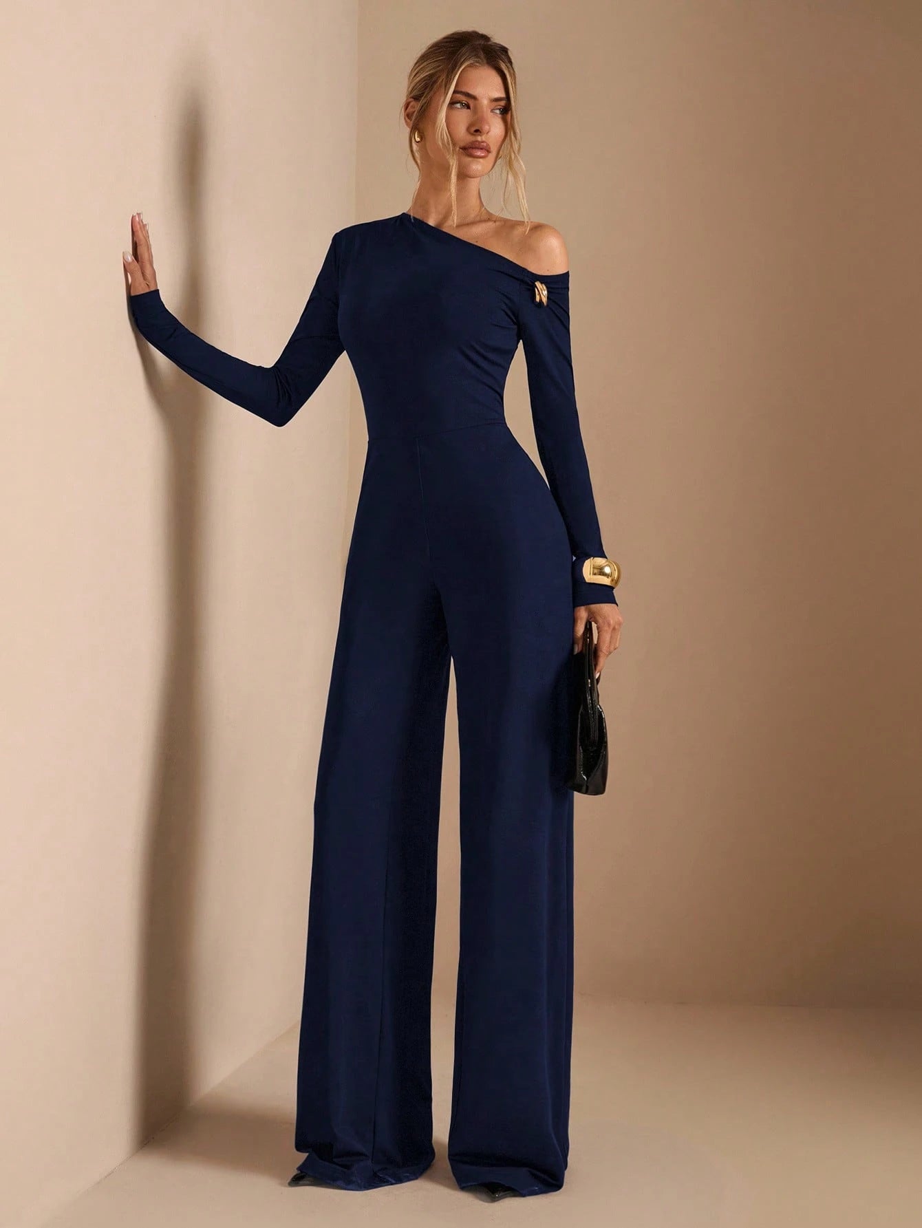 combinaison femme manche longues bleu