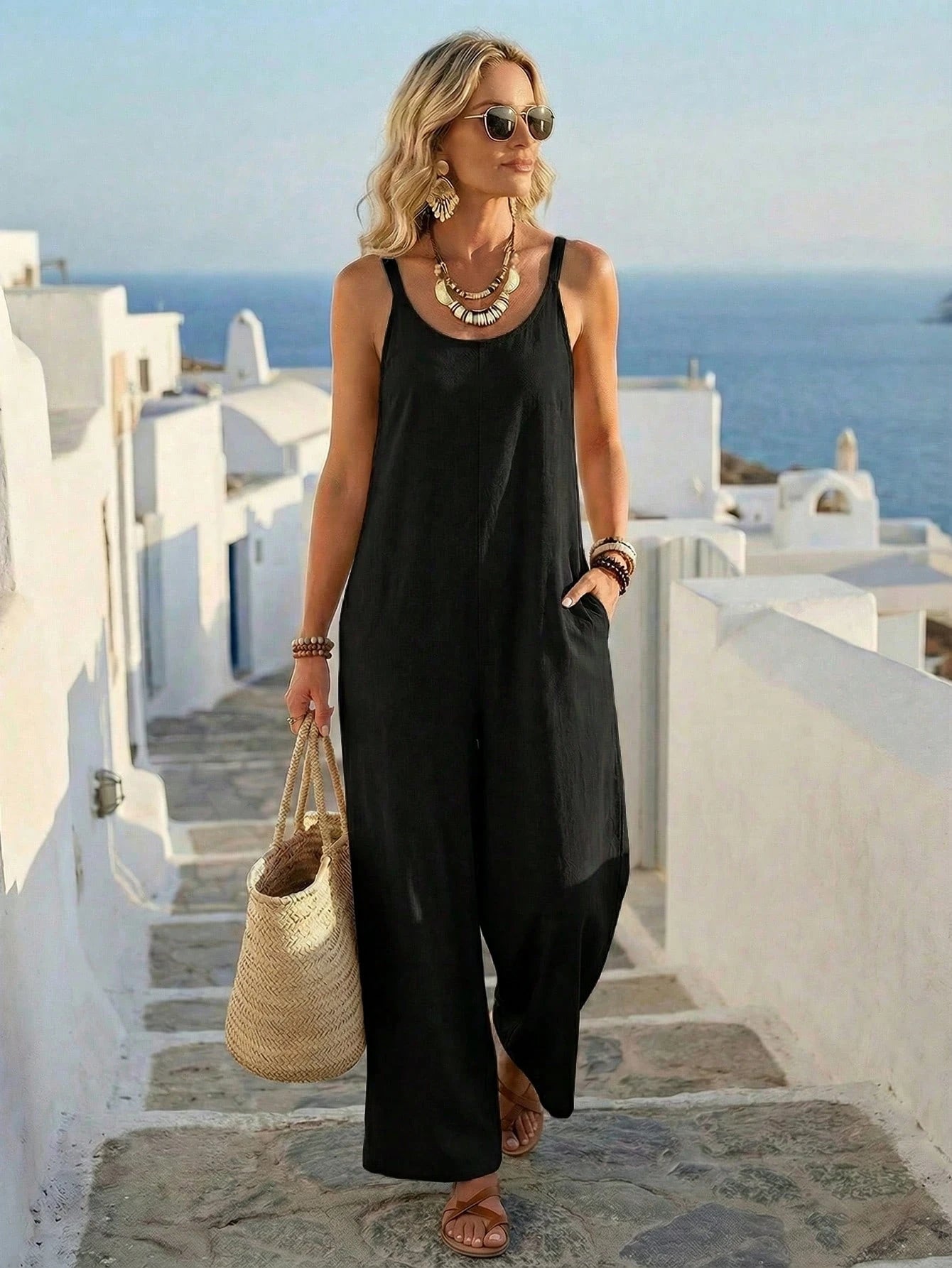combinaison habillée femme noir