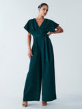 combinaison femme col v fluide