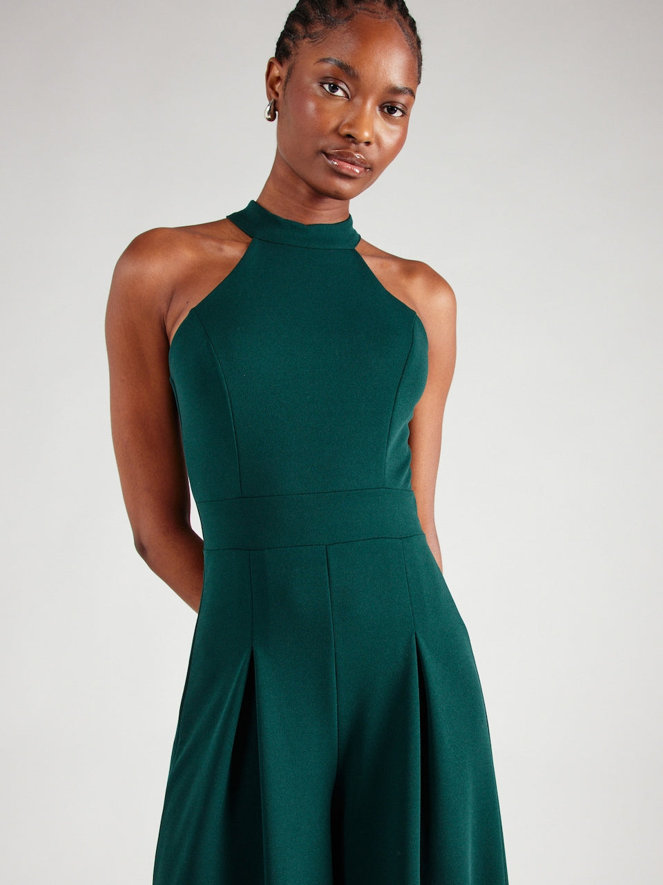 combinaison femme soirée chic en Vert Foncé