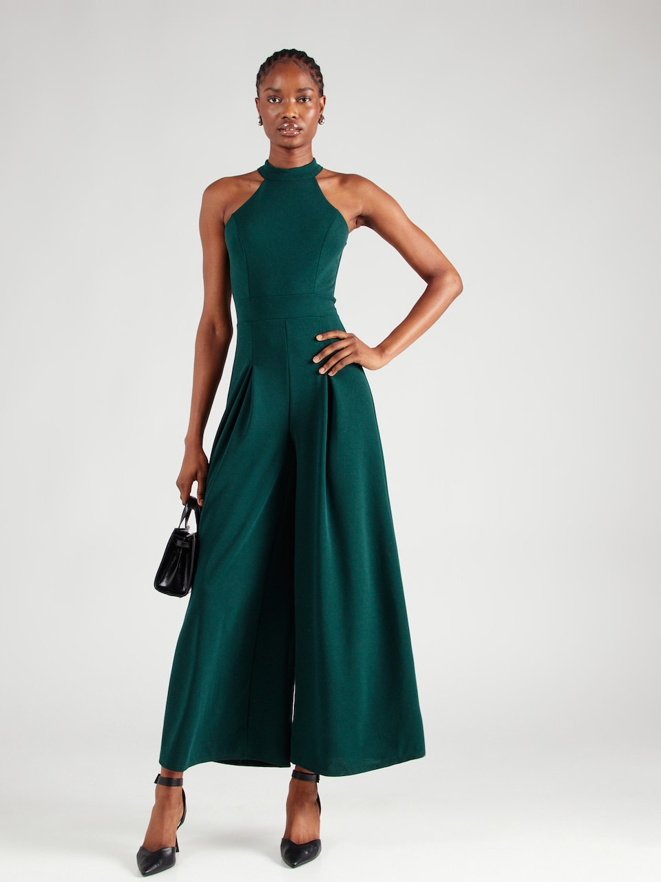 combinaison femme soirée chic en Vert Foncé