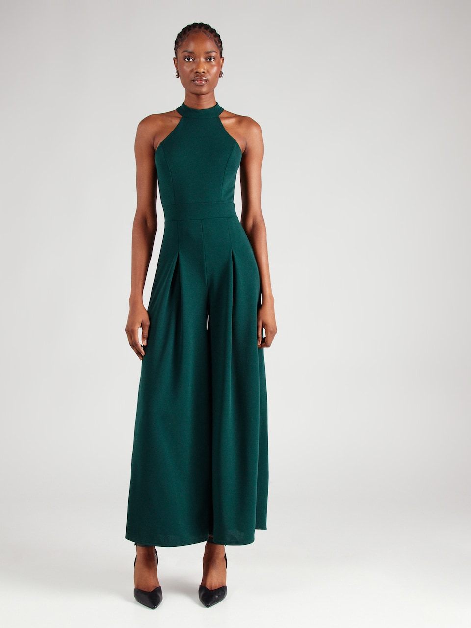 combinaison femme soirée chic en Vert Foncé