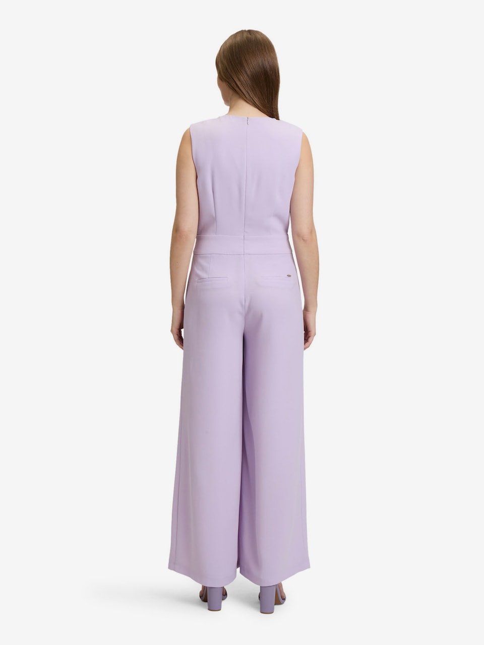 pantalon combinaison femme violet Élégant