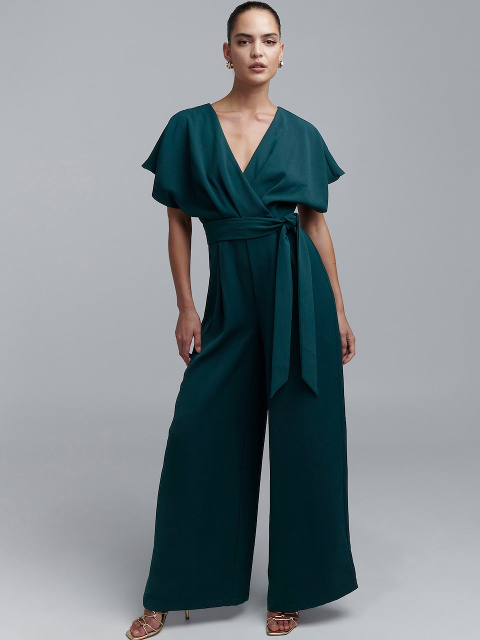 combinaison femme col v fluide