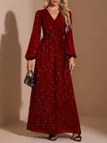 combinaison classe pour femme Longue à Manches rouge en Mousseline