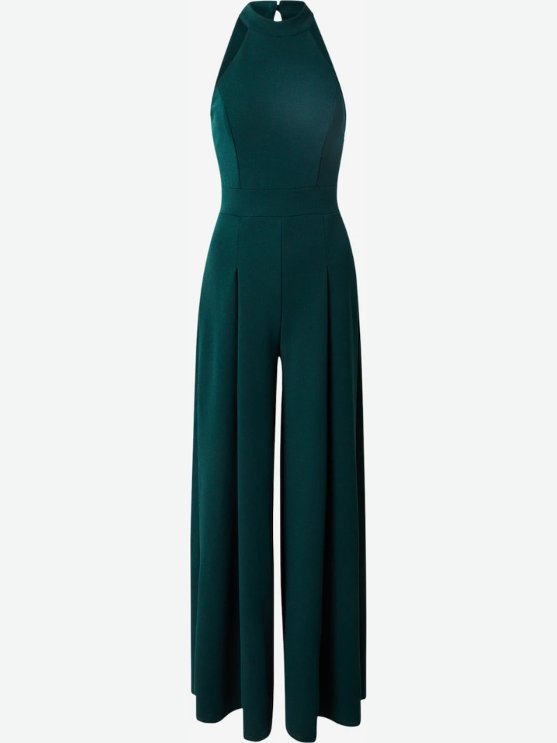 combinaison femme soirée chic en Vert Foncé