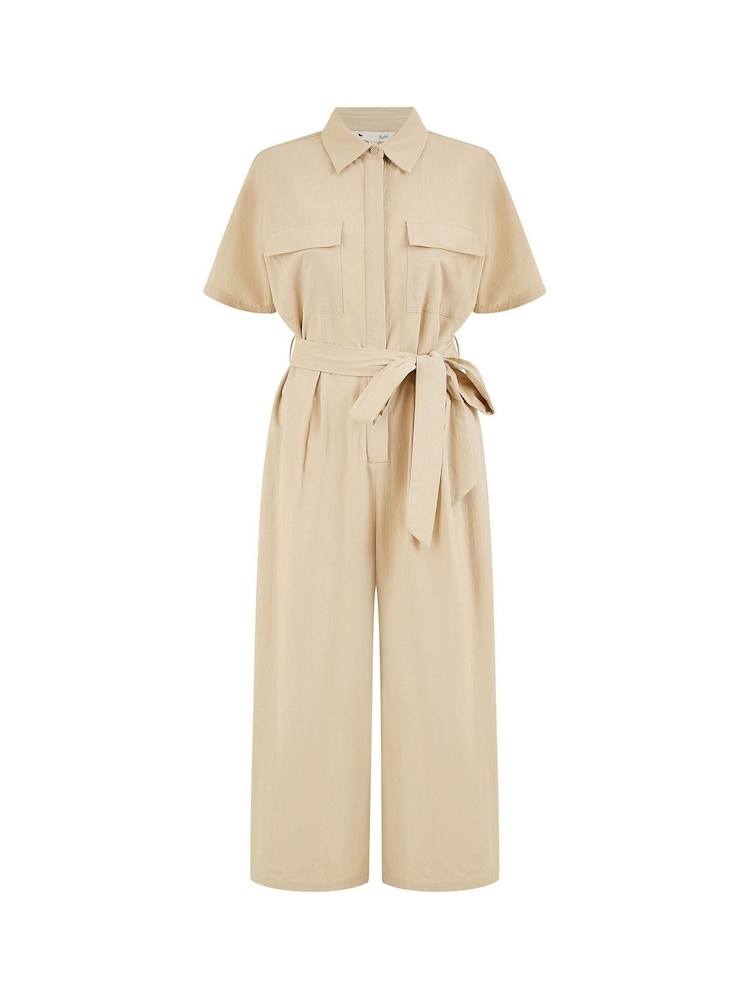 combinaison beige femme à jambes larges