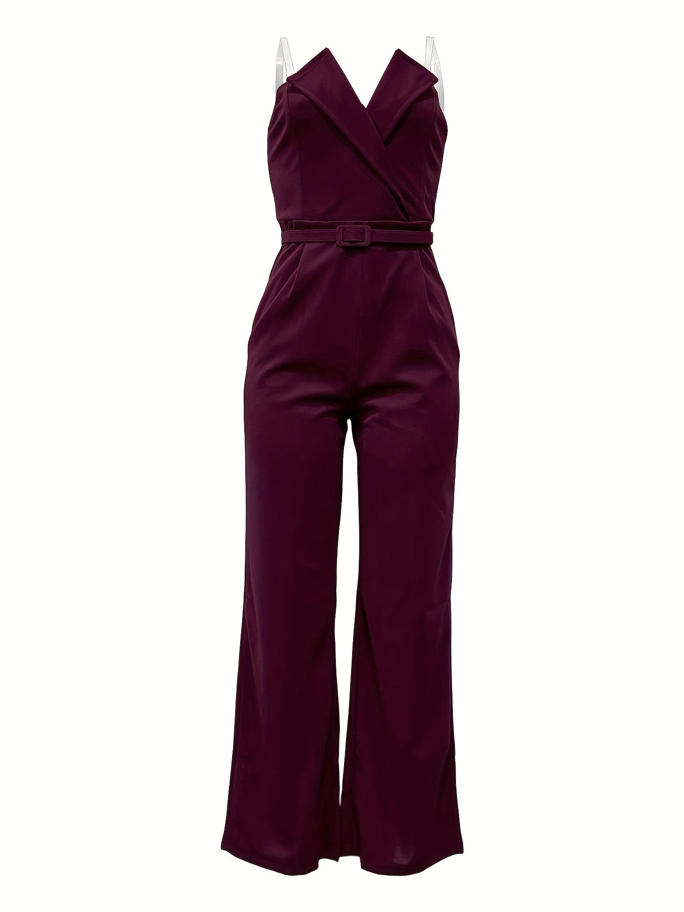 Combinaison bordeaux habillée pour soirée élégante