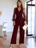 Combinaison Femme Élégante avec Ceinture