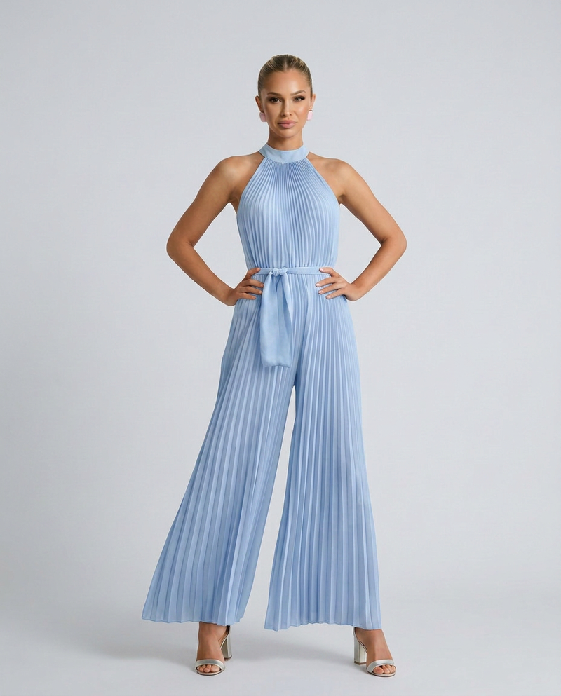 Combinaison avec pantalon à jambes larges
