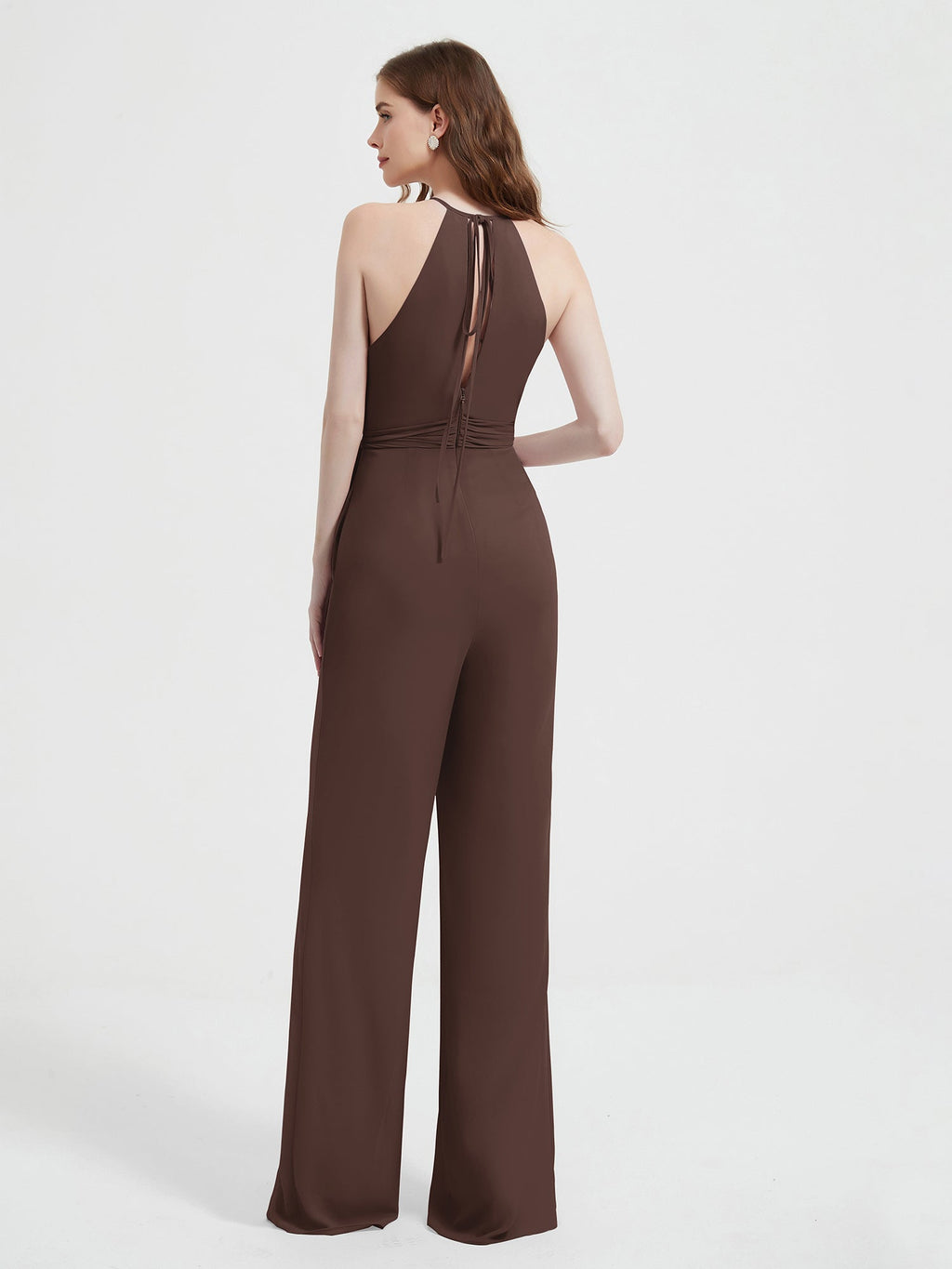 combinaison pantalon femmes, couleur marron