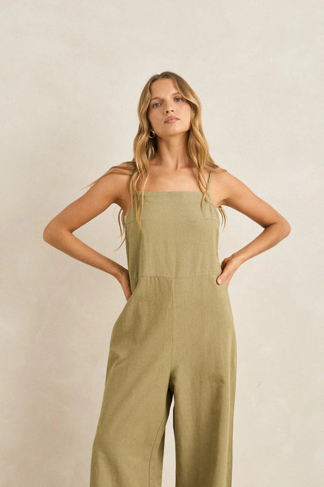 combinaison ete femme olive
