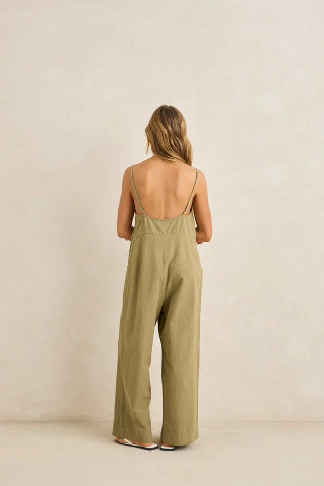 combinaison ete femme olive