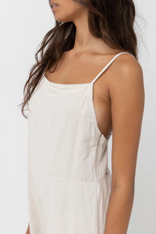 combinaison blanc femme en lin