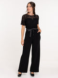 combinaison femme dentelle noire