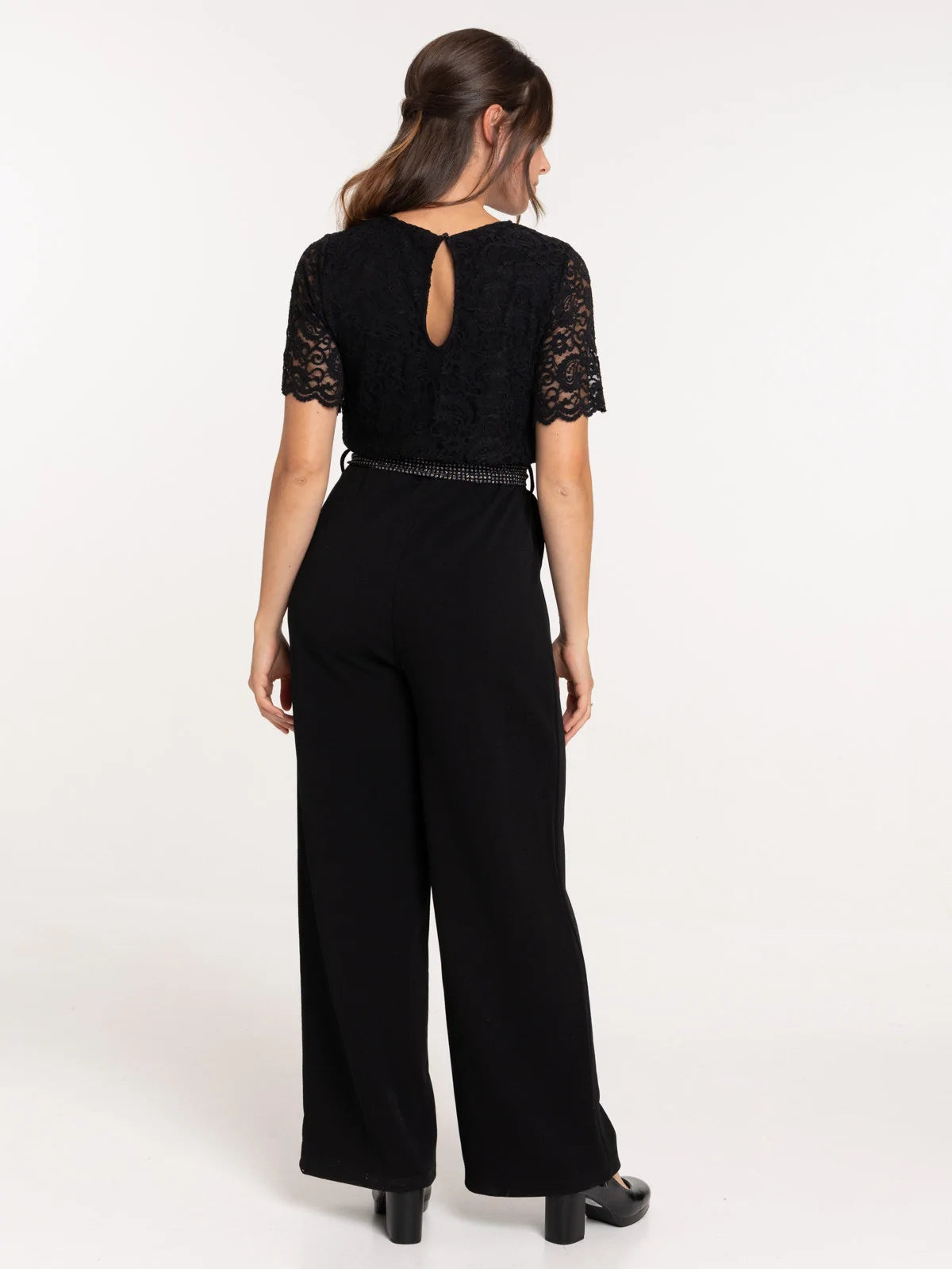 combinaison femme dentelle noire