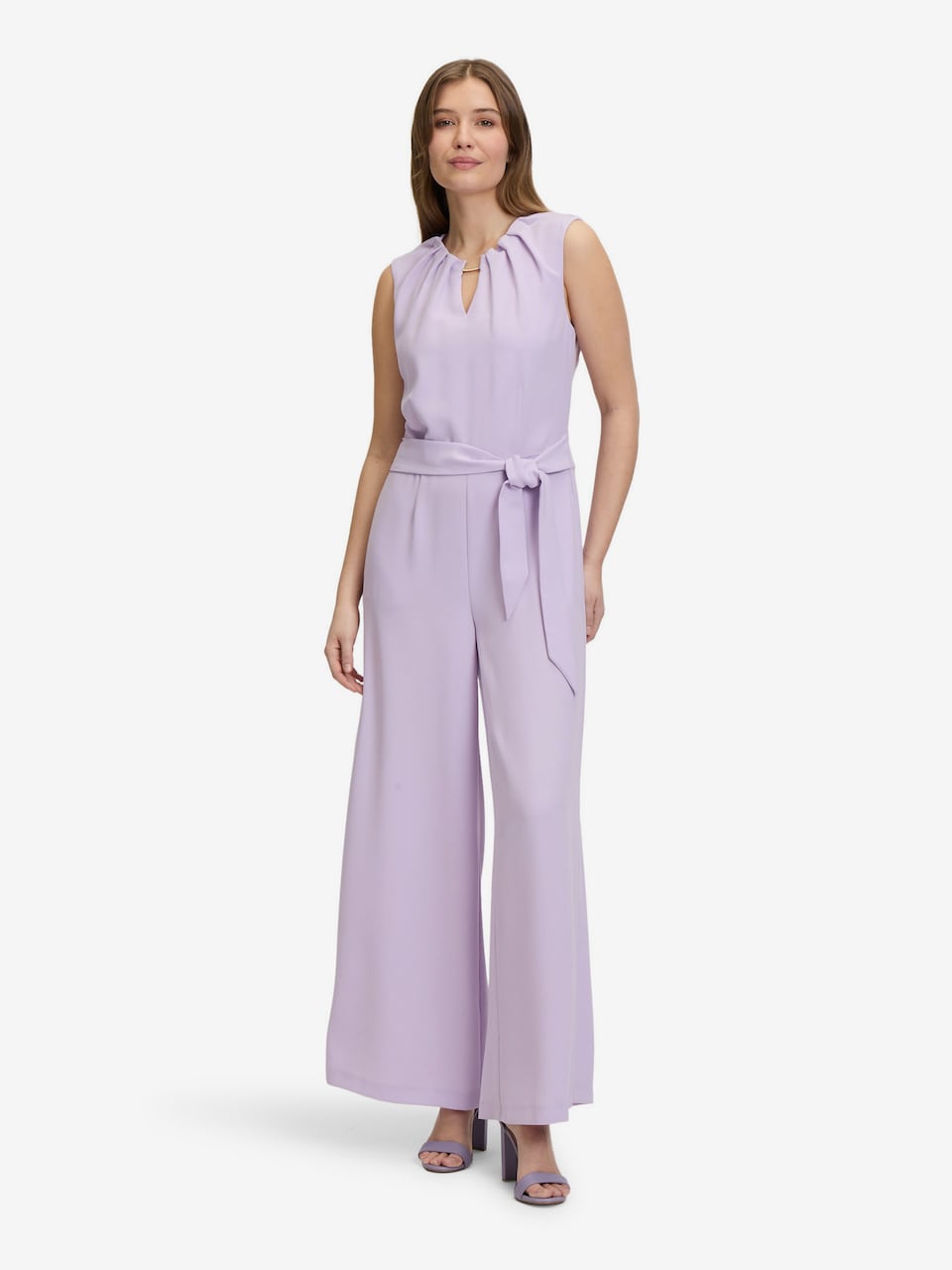 pantalon combinaison femme violet Élégant