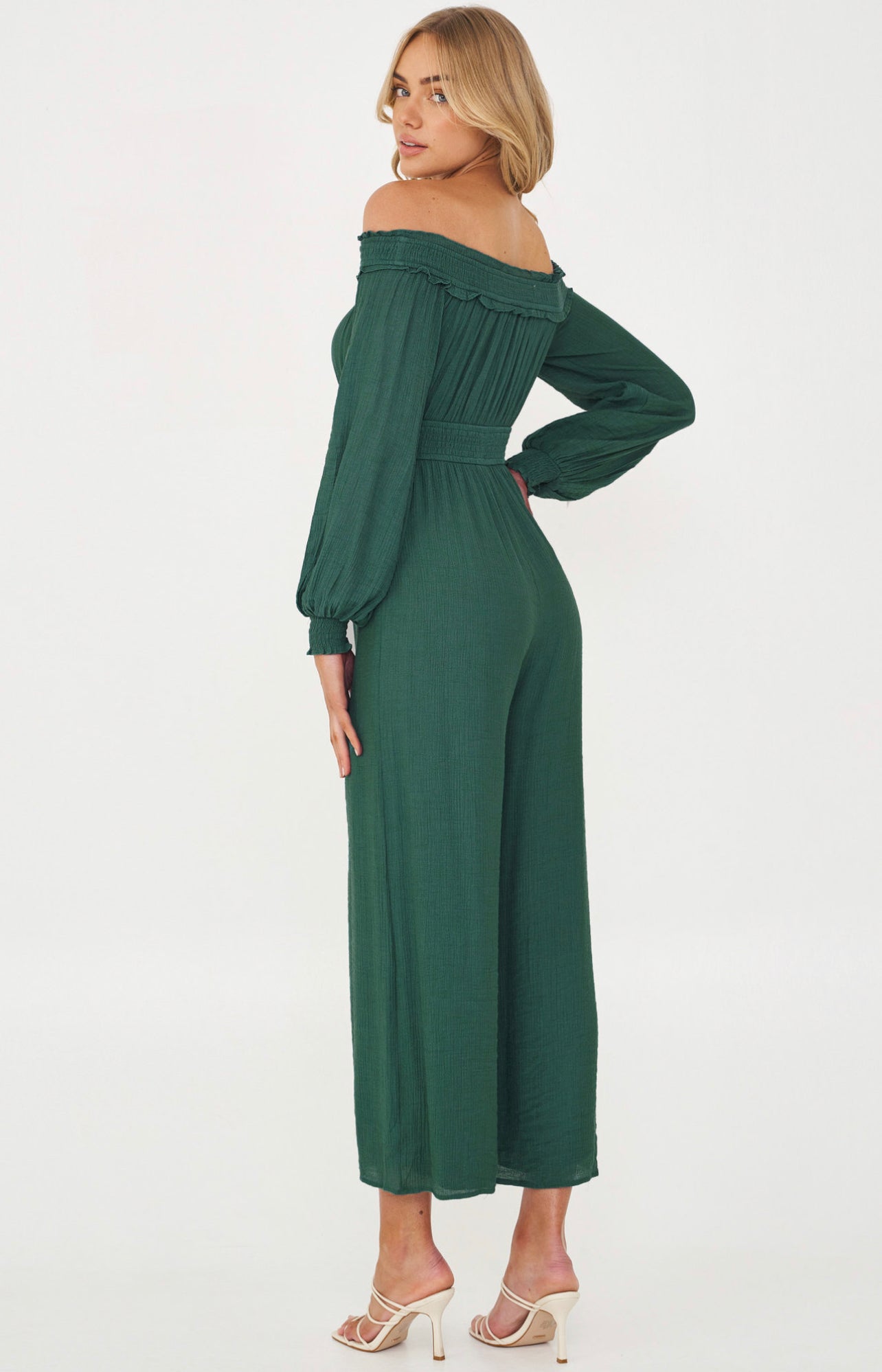 Combinaison verte fluide