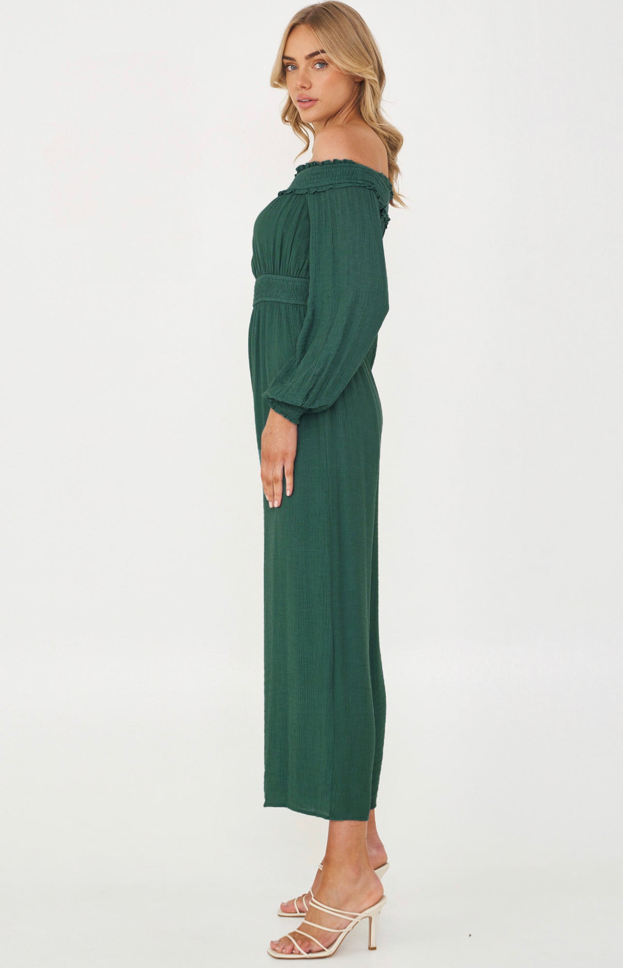 Combinaison verte fluide