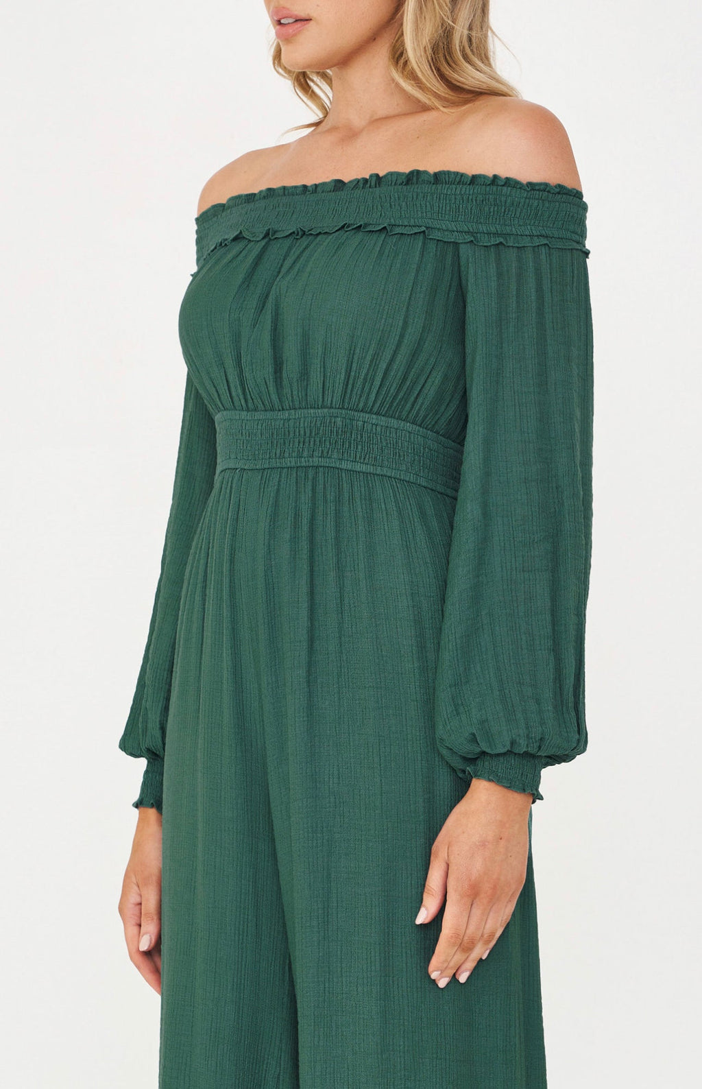 Combinaison verte fluide