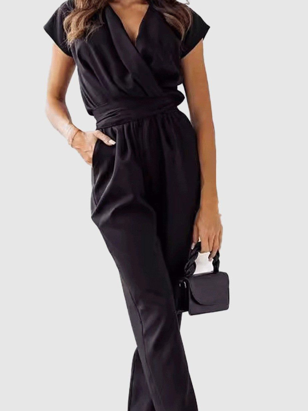 combinaison femme noir chic